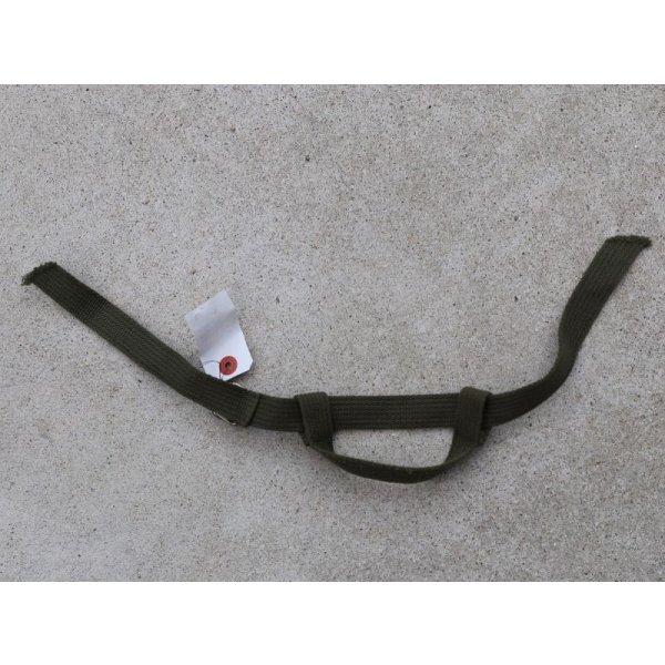 画像1: メーカー不明66式鉄帽用チンストラップ