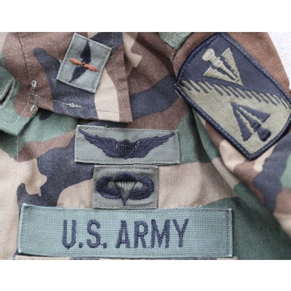 画像3: 米軍ウッドランドABDUエアクルージャケット初期型MEDIUM-LONG第128航空旅団パイロットパッチ付