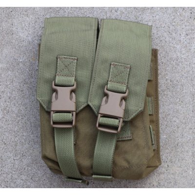 画像1: 米軍放出イーグルDF-LCS型200rd SAWポーチ カーキ新品