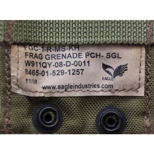 画像3: 米軍MCLCSハンドグレネードポーチ カーキ新品