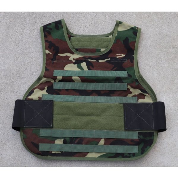 画像1: LBT製造サバイバルアーマー インターナショナルボディアーマー ウッドランド迷彩SMALL新品