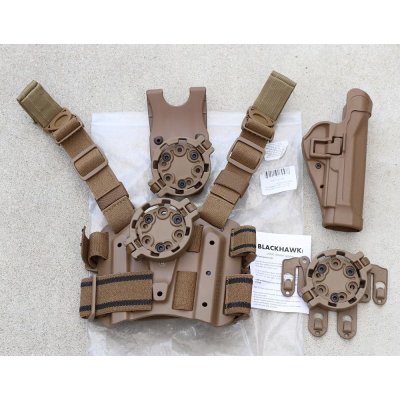 画像1: 米軍 米軍 米海兵隊ブラックホークUSMCホルスターキット ベレッタM92用CT（コヨーテタン）新品