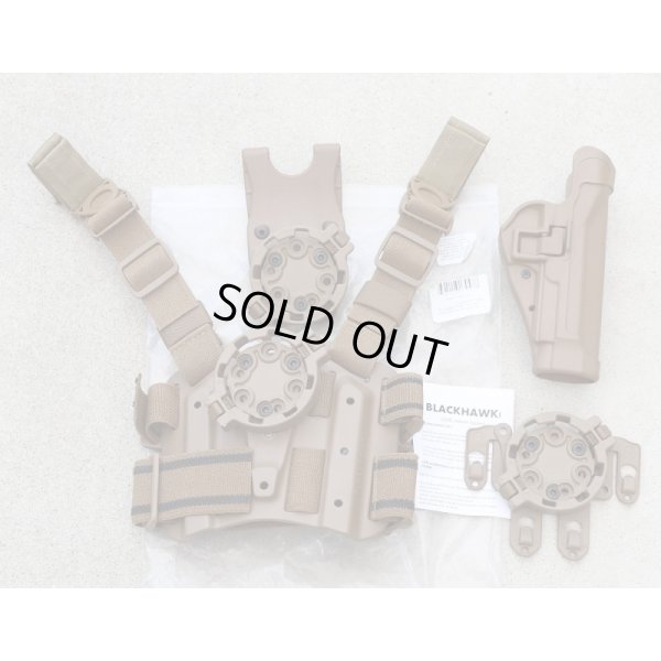 画像1: 米軍 米軍 米海兵隊ブラックホークUSMCホルスターキット ベレッタM92用CT（コヨーテタン）新品