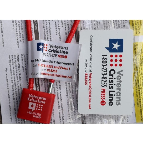 画像3: 米軍放出 退役軍人危機ライン提供ガンロック予備鍵2本付 新品