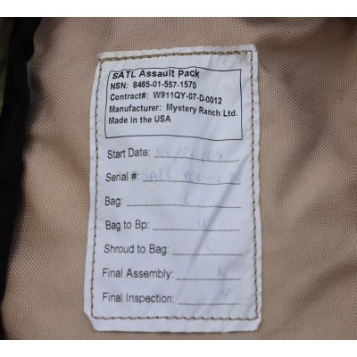 画像8: 米軍ミステリーランチSATLブリッジャーアサルトパック初期型コヨーテMEDIUM