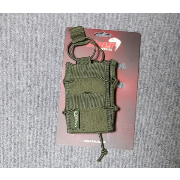 画像1: バイパー シングルオープントップマガジンポーチ グリーン新品