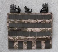 受注生産◆ウクライナ軍日本人義勇兵仕様 当店オリジナル品トリプルマガジンポーチプラカード新品