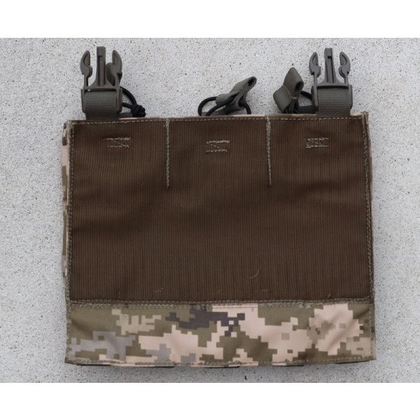 画像2: 受注生産◆ウクライナ軍日本人義勇兵仕様 当店オリジナル品トリプルマガジンポーチプラカード新品