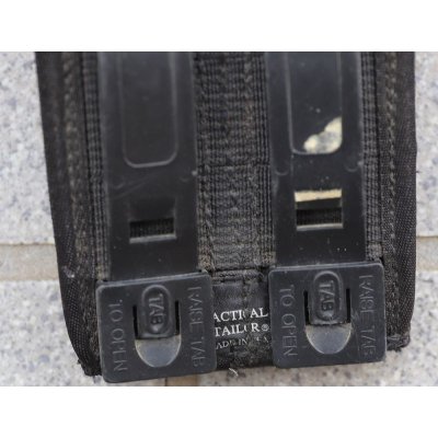 画像6: 米軍放出タクティカルテイラーLEダブルピストルマガジンポーチ黒