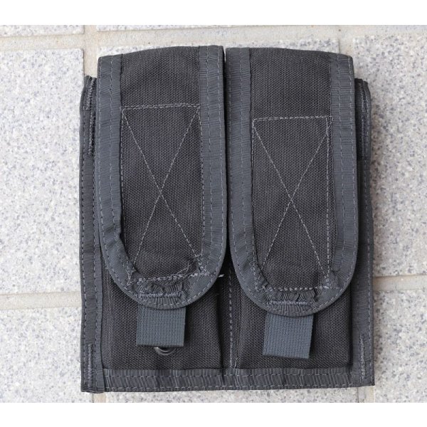 画像1: MSAパラクレイト ダブルマガジンポーチ黒 新品