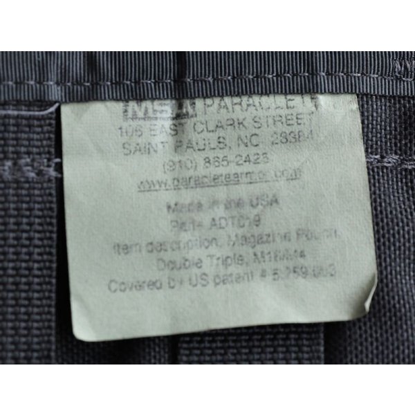 画像3: MSAパラクレイト トリプルマガジンポーチ黒 新品