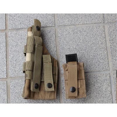画像4: 米軍放出スペクターギアMOLLEホルスター+イーグルFSBEII  9mmピストルマガジンポーチ