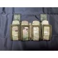受注生産◆当店オリジナル品ローカルメイド品ドロップダウン4連フラッシュバンポーチ新品