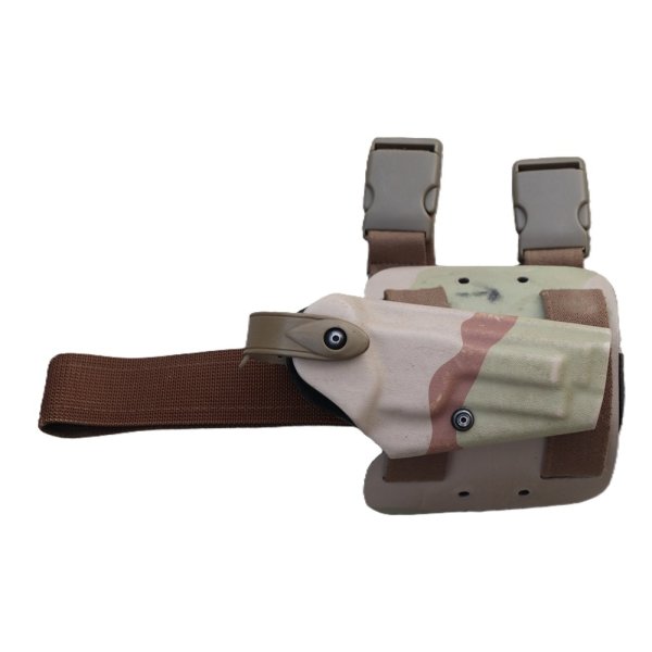 画像1: 米軍放出サファリランド6004レッグホルスター3Cデザート迷彩ベレッタM92用