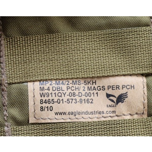 画像3: 米軍イーグルSFLCS V.2ダブルマガジンポーチ カーキ新品