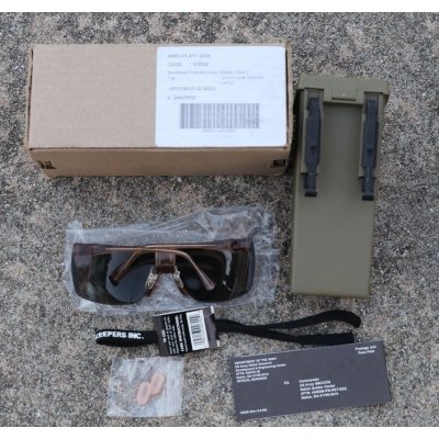 画像5: 米軍BLPS防護グラス グレーレンズ仕様ケース付き新品