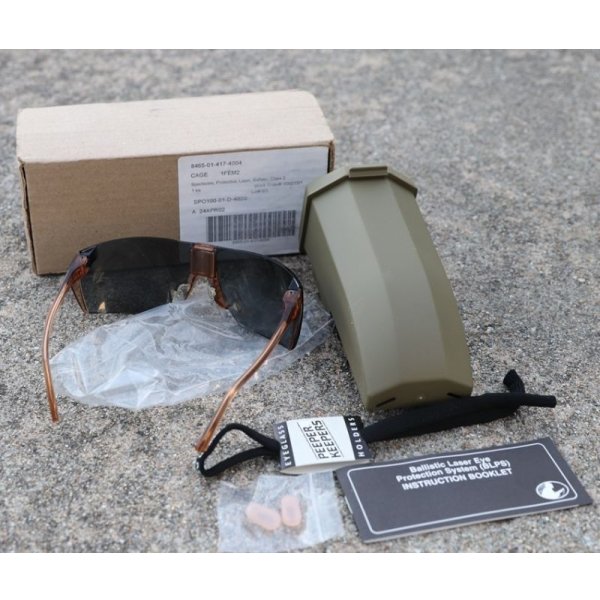 画像3: 米軍BLPS防護グラス グレーレンズ仕様ケース付き新品