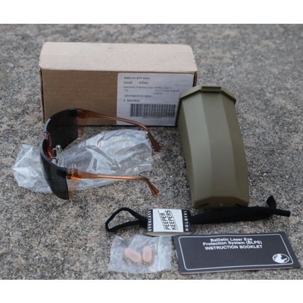 画像2: 米軍BLPS防護グラス グレーレンズ仕様ケース付き新品