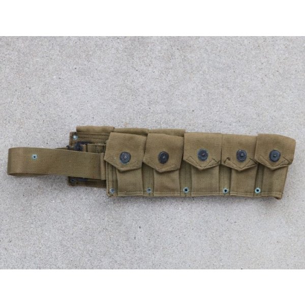 画像2: 詳細不明 米軍M1923風カートリッジベルトOD新品?