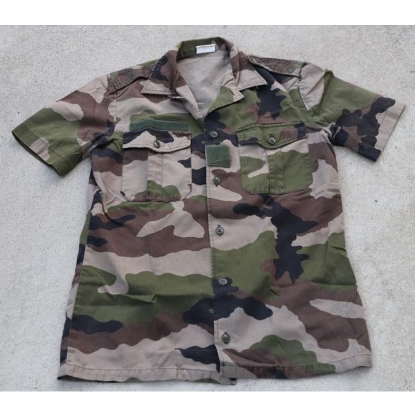 画像1: フランス外人部隊日本人兵士放出 半袖シャツCCE迷彩37/38