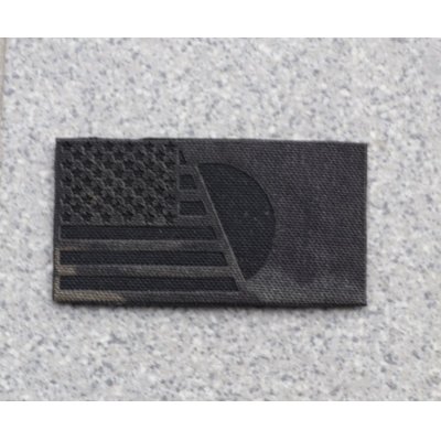 画像1: LMG日本xアメリカ フラッグパッチMULTICAM BLACK迷彩 新品