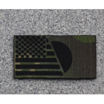 画像1: LMG日本xアメリカ フラッグパッチMULTICAM TROPIC迷彩 新品