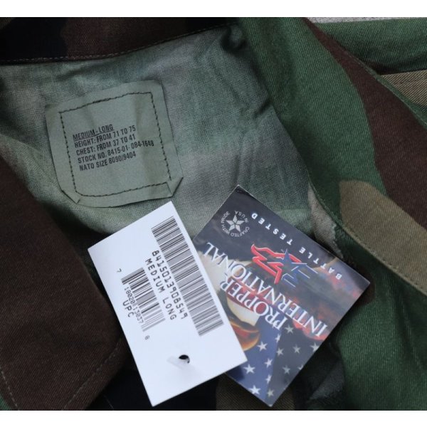 画像4: サウジアラビア軍 空軍プロパーBDUジャケット ウッドランド迷彩MEDIUM-LONG新品