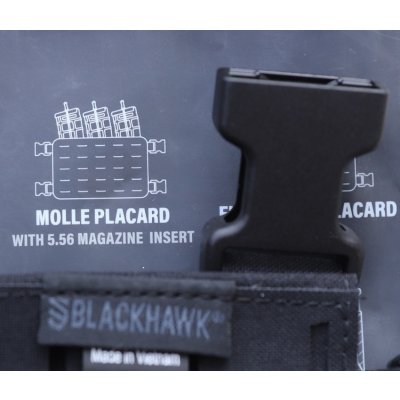 画像4: ブラックホークFoundationシリーズ カンガルーマガジンポーチ付きMOLLEプラカード黒 新品