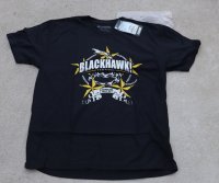 米軍放出ブラックホークTシャツ黒LARGE新品