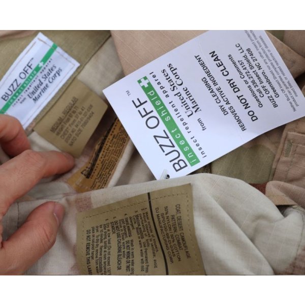 画像3: 米軍DCU(3Cデザート迷彩BDU)ジャケット防虫仕様MEDIUM-REGULAR