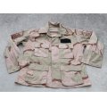 米軍DCU(3Cデザート迷彩BDU)ジャケット中期型MESIUM-SHORT米空軍曹長パッチ付き