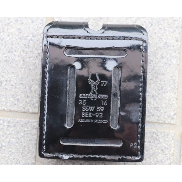 画像2: 米法執行機関放出サファリランド77デューティダブルピストルマガジンポーチ ベレッタM92・S&W M59用