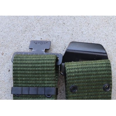 画像5: タイ軍?ピストルベルトLARGE DAVISバックル使用品