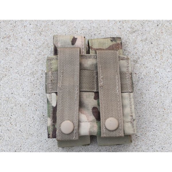 画像2: LBT-9033Bダブル40mmグレネードポーチMULTICAM迷彩(500Dナイロン製)新品