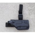 サファリランド6005レッグホルスター初期型 黒シュアファイア3Vライト付きベレッタM92用 新品