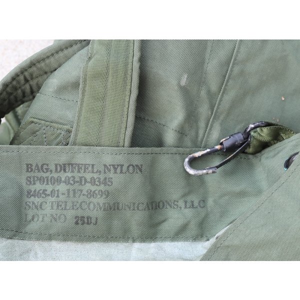 画像3: 米軍ナイロン製ダッフルバッグ第1歩兵師団第4騎兵連隊第6大隊D中隊使用品