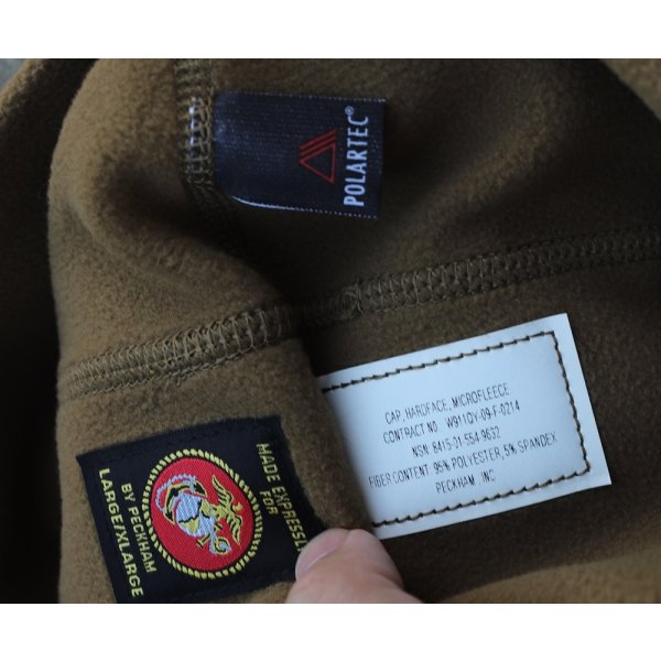 画像2: 米軍 米海兵隊ポーラテックフリースキャップCB（コヨーテブラウン）LARGE/X-LARGE新品
