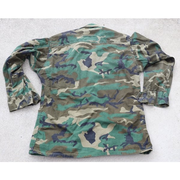 画像2: 米軍ERDL RDF(LC-1)リーフ迷彩ジャケットX-SMALL-SHORT(LC-1リーフ生地使用品)