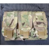 受注生産◆自衛官オーダー当店オリジナル品トリプルフラッシュバンポーチ豊和閃光発音筒用 背面ベルクロ仕様 新品