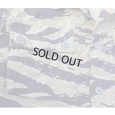 画像4: メーカー不明米軍・南ベトナム軍レプリカ品 戦闘服シャツ タイガーストライプ迷彩 新品