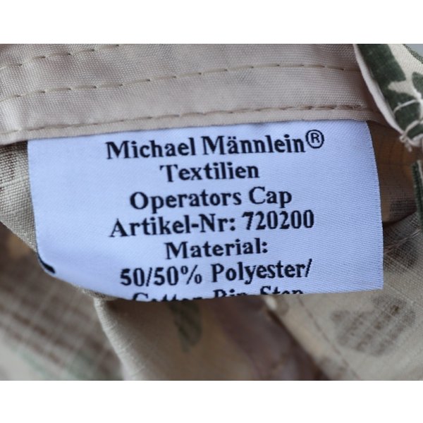 画像5: MMBオペレーターキャップ ドイツ連邦軍ヴィステン(デザートフレクター)迷彩 新品