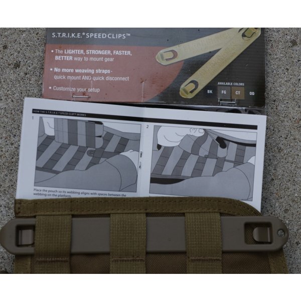 画像4: ブラックホークSTRIKEダブルオープントップマガジンポーチCT(コヨーテタン)スピードクリップタイプ新品