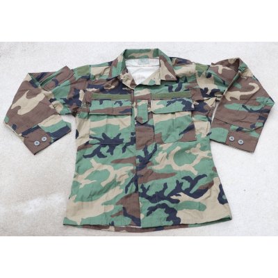 画像1: 米軍放出カスタム ウッドランド迷彩BDUジャケットSMALL-REGULAR新品