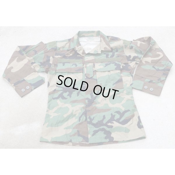 画像1: 米軍放出カスタム ウッドランド迷彩BDUジャケットSMALL-REGULAR新品