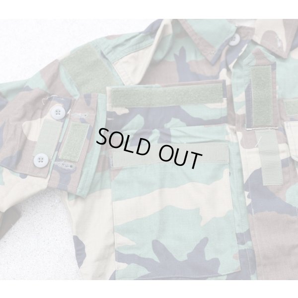 画像7: 米軍放出カスタム ウッドランド迷彩BDUジャケットSMALL-REGULAR新品