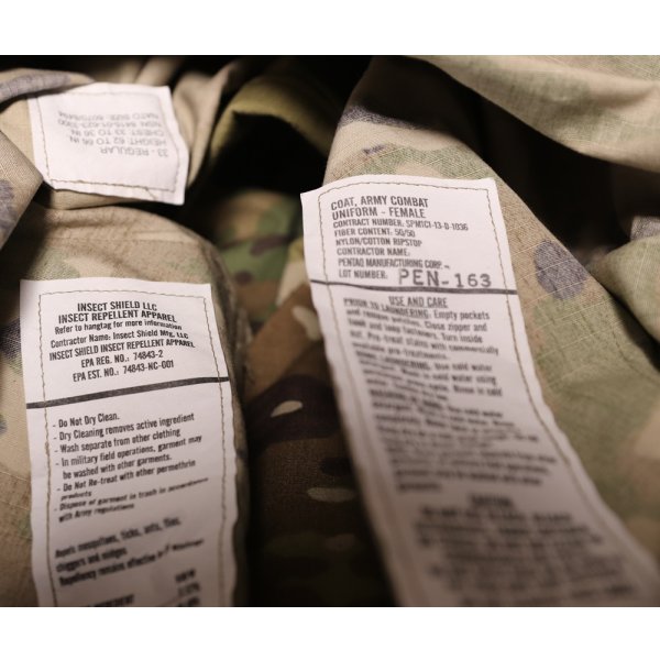 画像4: 米軍女性用FR-ACUジャケットOCPスコーピオンW2迷彩 新品