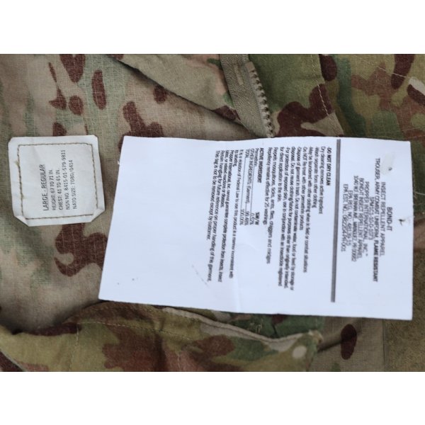 画像4: 米軍 米陸軍FR-ACUジャケットOEFCP迷彩(MULTICAM)LARGE-REGULAR新品