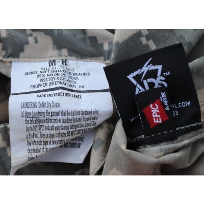 画像5: 米軍ECWCS Gen3 LV5ソフトシェルジャケットUCP迷彩(ACU迷彩)