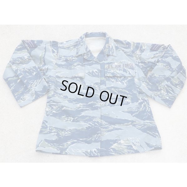 画像1: 米軍 試作品 米空軍女性用ジャケット ブルータイガーストライプ迷彩4R