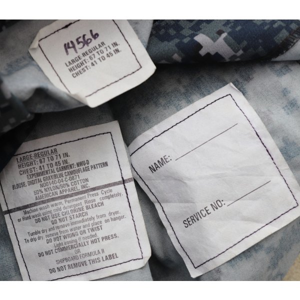 画像4: 米軍 米海軍 試作品NWU-DジャケットLARGE-REGULAR新品?